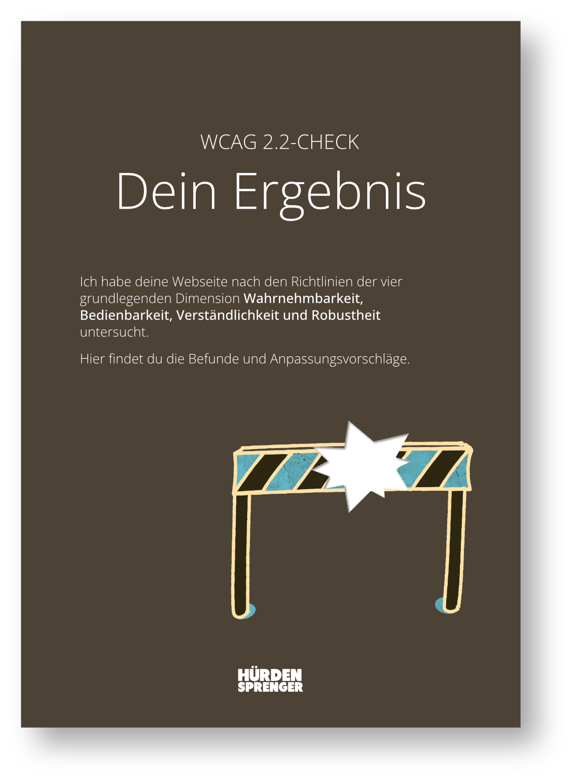 Beispielaudit: Kapiteleinstieg (in diesem Fall zum Bereich "Wahrnehmbar")